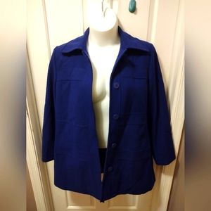New York & Company Pea-coat Blue Coat Sz XL